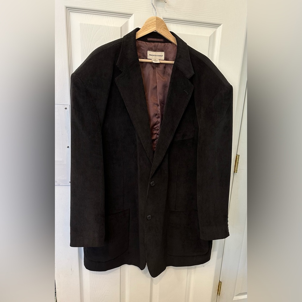 Pronto Uomo Black Corduroy Jacket